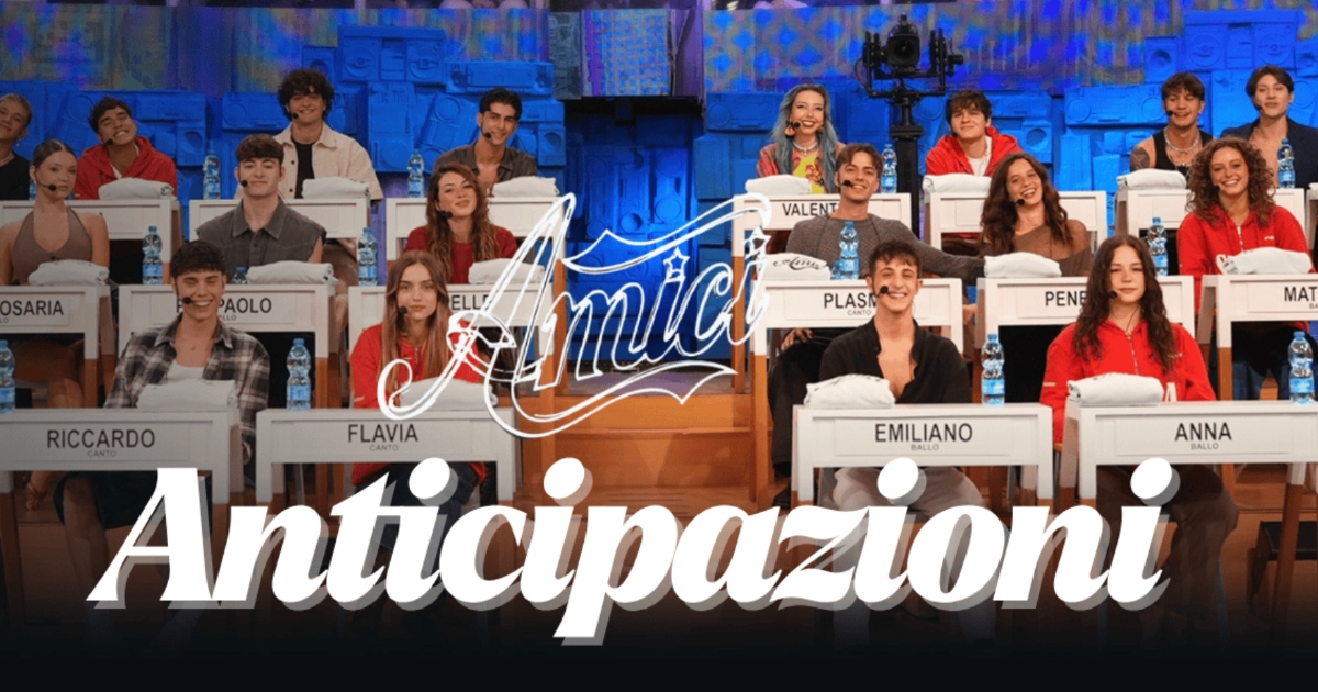 Amici 2025, anticipazioni bomba: nuovi allievi, ospiti stellari e tensione nella terza puntata Amici 2025, anticipazioni bomba: nuovi allievi, ospiti stellari e tensione nella terza puntata