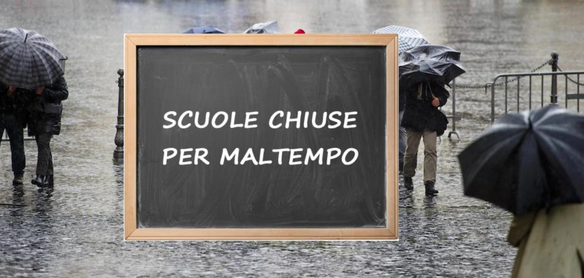 Maltempo, scuole chiuse domani per allerta meteo: ecco dove
