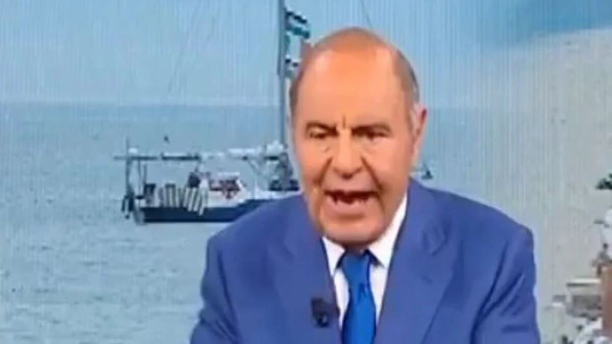 bruno vespa shock in tv il conduttore su tutte le furie cosa 232 successo video