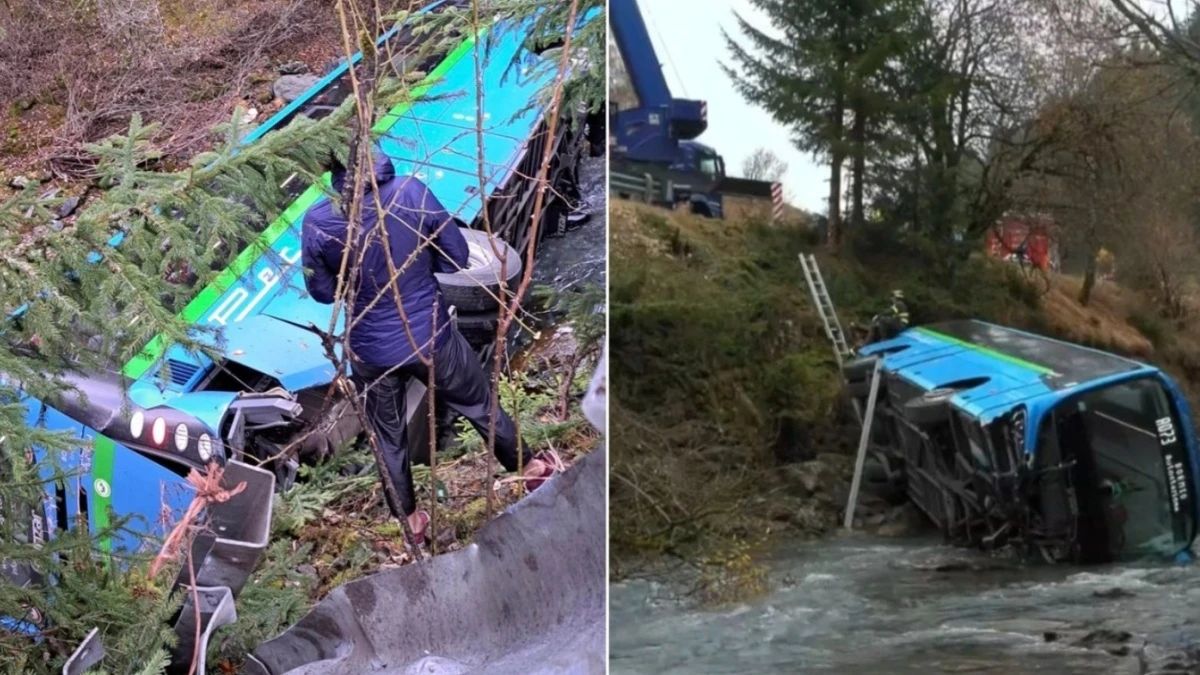 italia scuolabus esce di strada e finisce nel fiume volo tremendo da Tvzap.it italia scuolabus esce di strada e finisce nel fiume volo tremendo