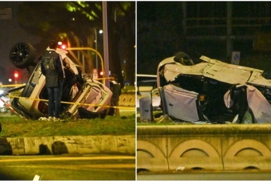 Immagine della scena dell'incidente in cui ha perso la vita Beatrice Bellucci