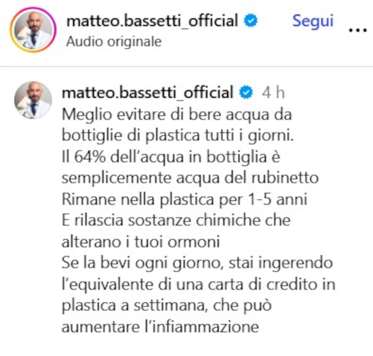 Matteo Bassetti durante un'intervista televisiva
