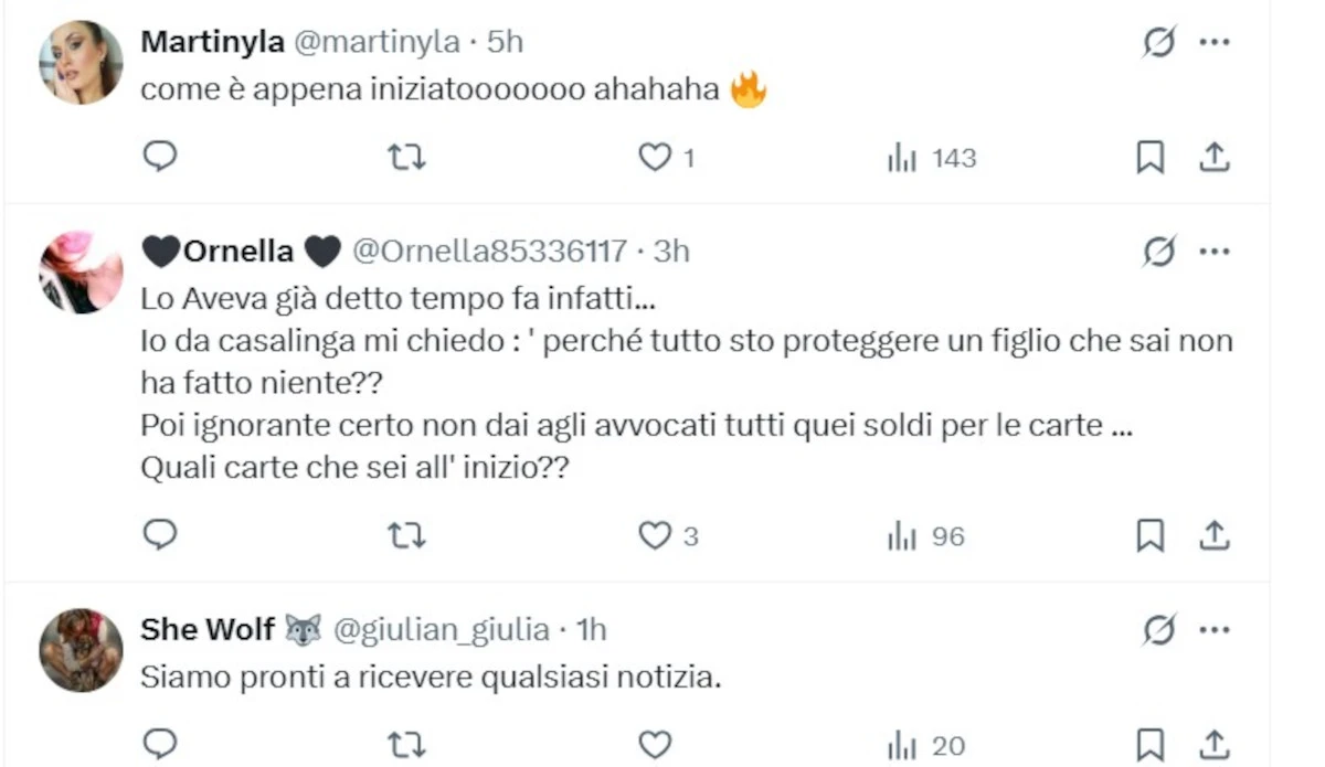Reazioni e commenti al caso Garlasco sui social media