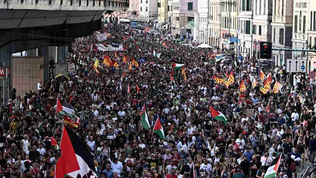 “Blocchiamo tutto”. Enorme corteo in Italia, migliaia di persone in strada. Tensione altissima “Blocchiamo tutto”. Enorme corteo in Italia, migliaia di persone in strada. Tensione altissima
