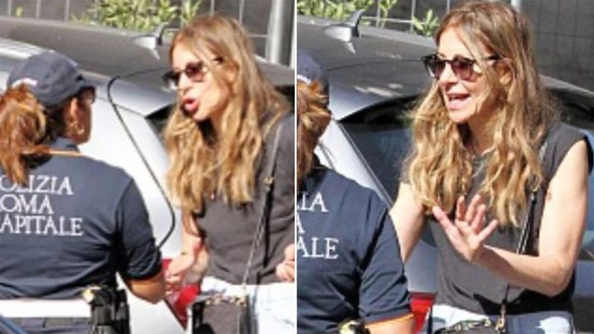 guai per francesca fagnani la lite in strada con la polizia sono dovuti intervenire