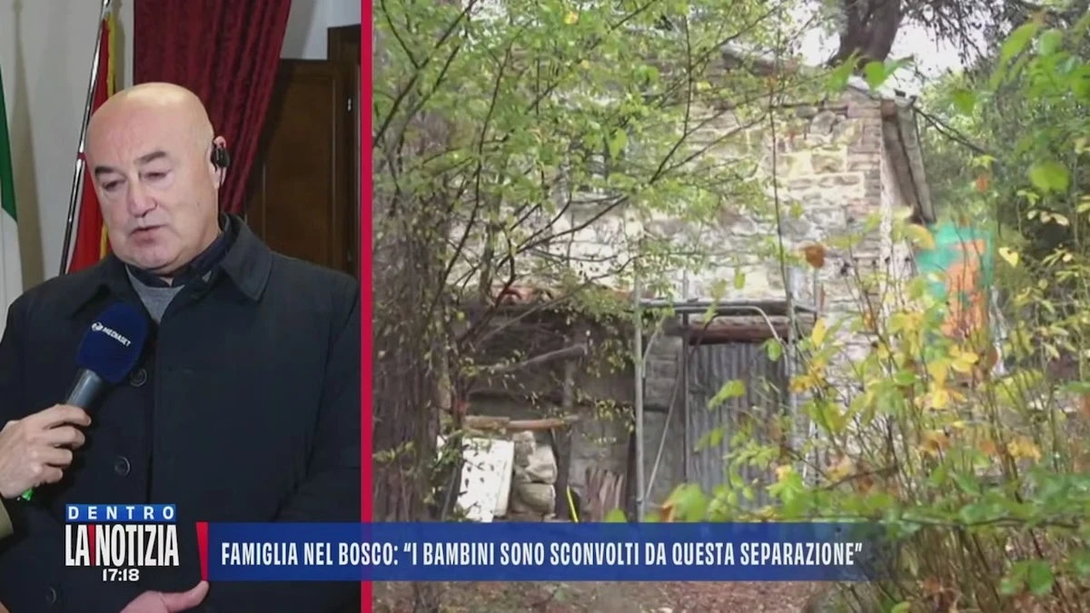 Ingresso della struttura protetta dove sono stati trasferiti i minori