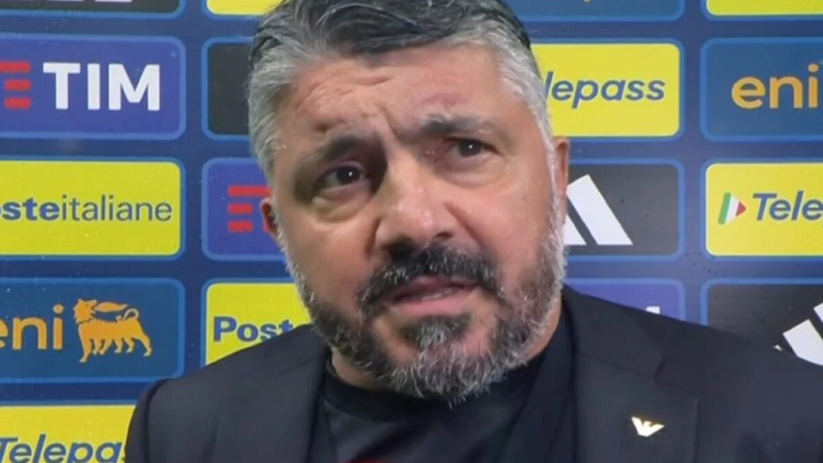 Rino Gattuso a fine partita Italia-Norvegia, volto provato
