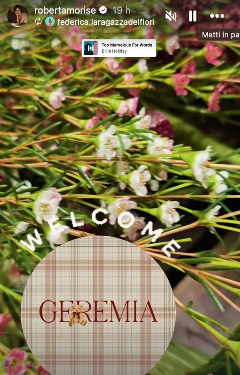 Roberta Morise ed Enrico Bartolini insieme, sorridenti e innamorati