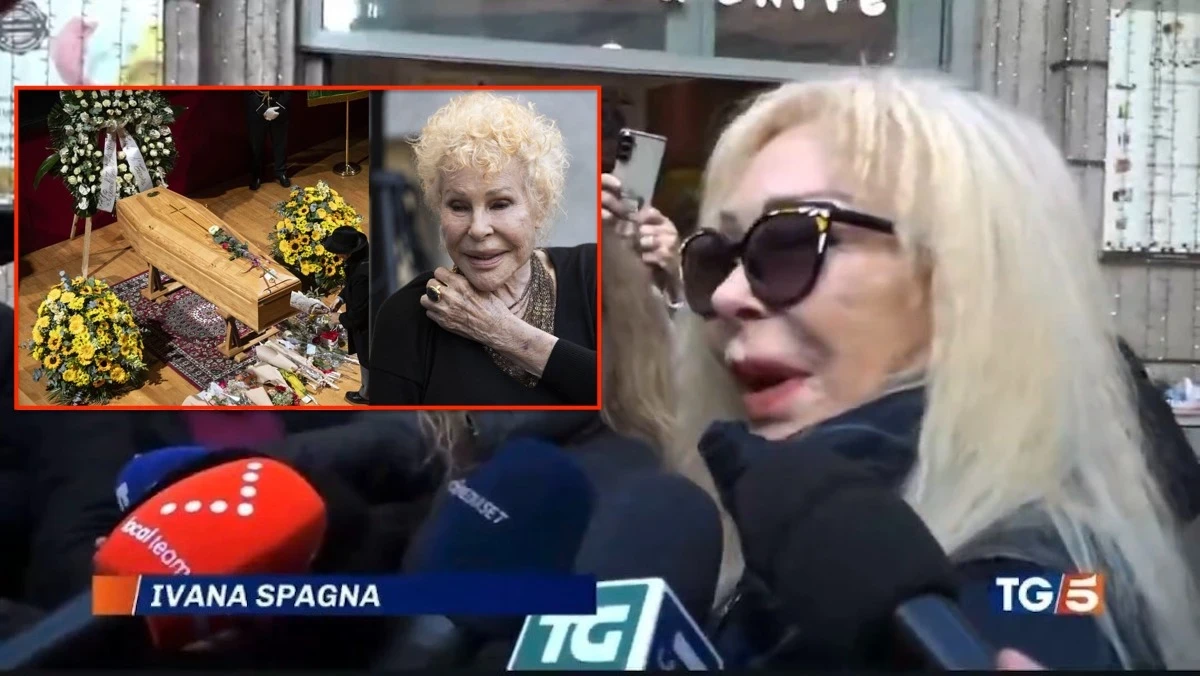 Il Tg5 intervista Ivana Spagna alla camera ardente di Ornella Vanoni e succede l’assurdo