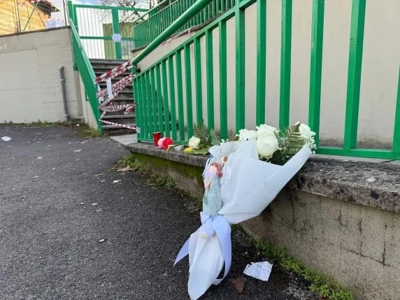 Cortile dell’asilo dove è avvenuta la tragedia