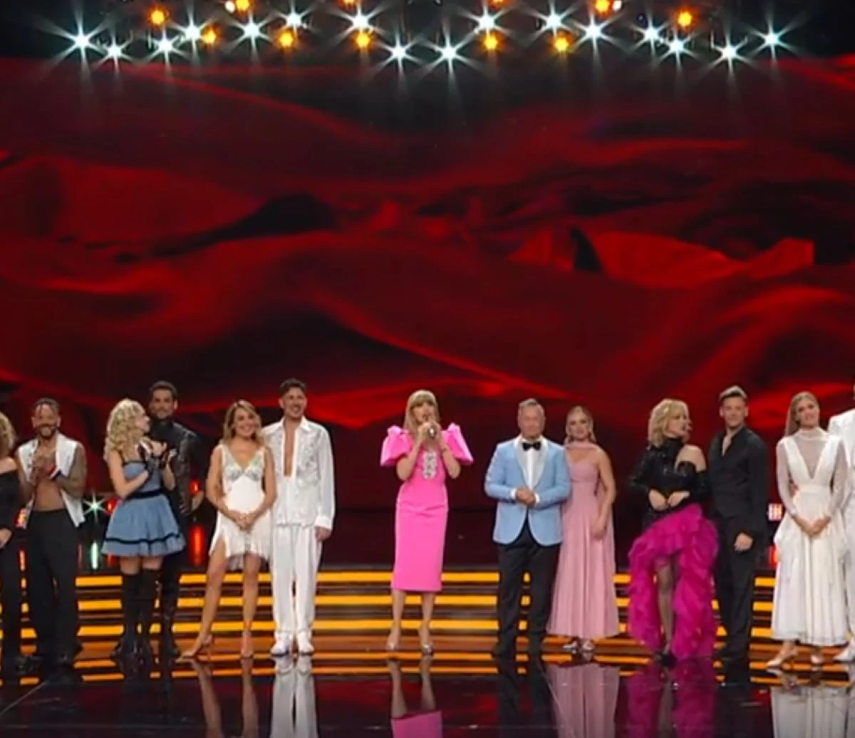 Scena dal palco di Ballando con le Stelle