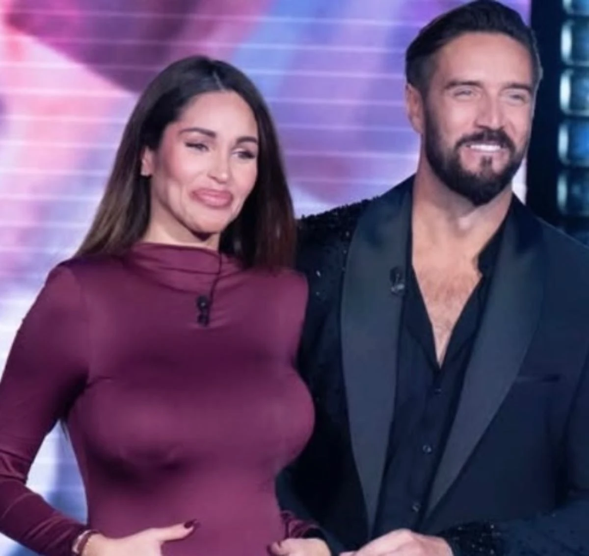 Alex Belli insieme a Delia Duran sorridenti