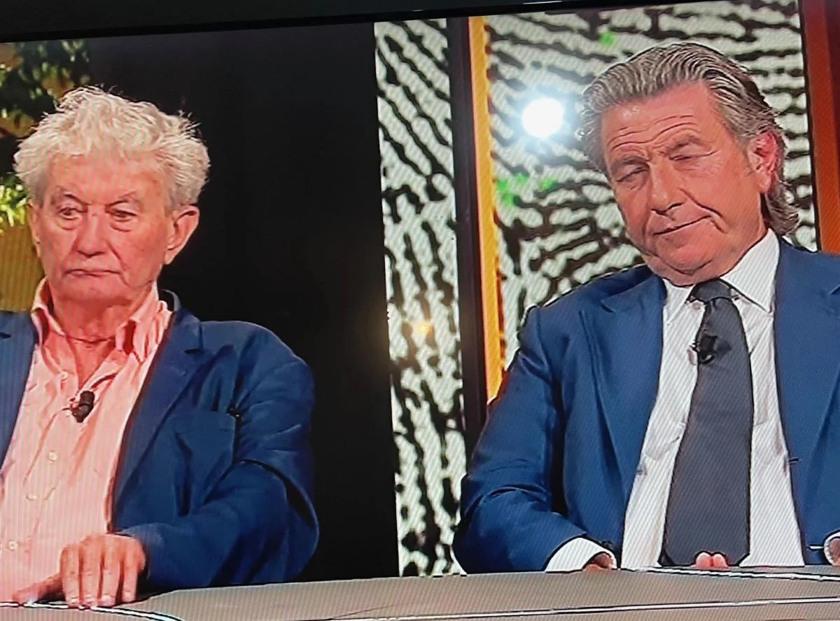 De Rensis e Lovati durante la trasmissione