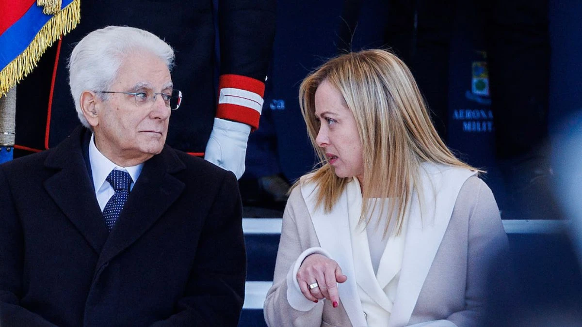 Giorgia Meloni al Quirinale per l'incontro con Sergio Mattarella