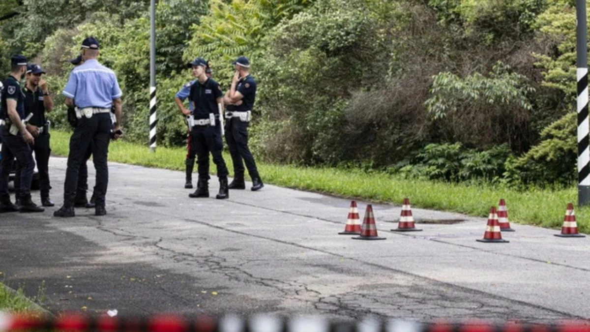 Scena dell'intervento delle forze dell'ordine a Pesaro