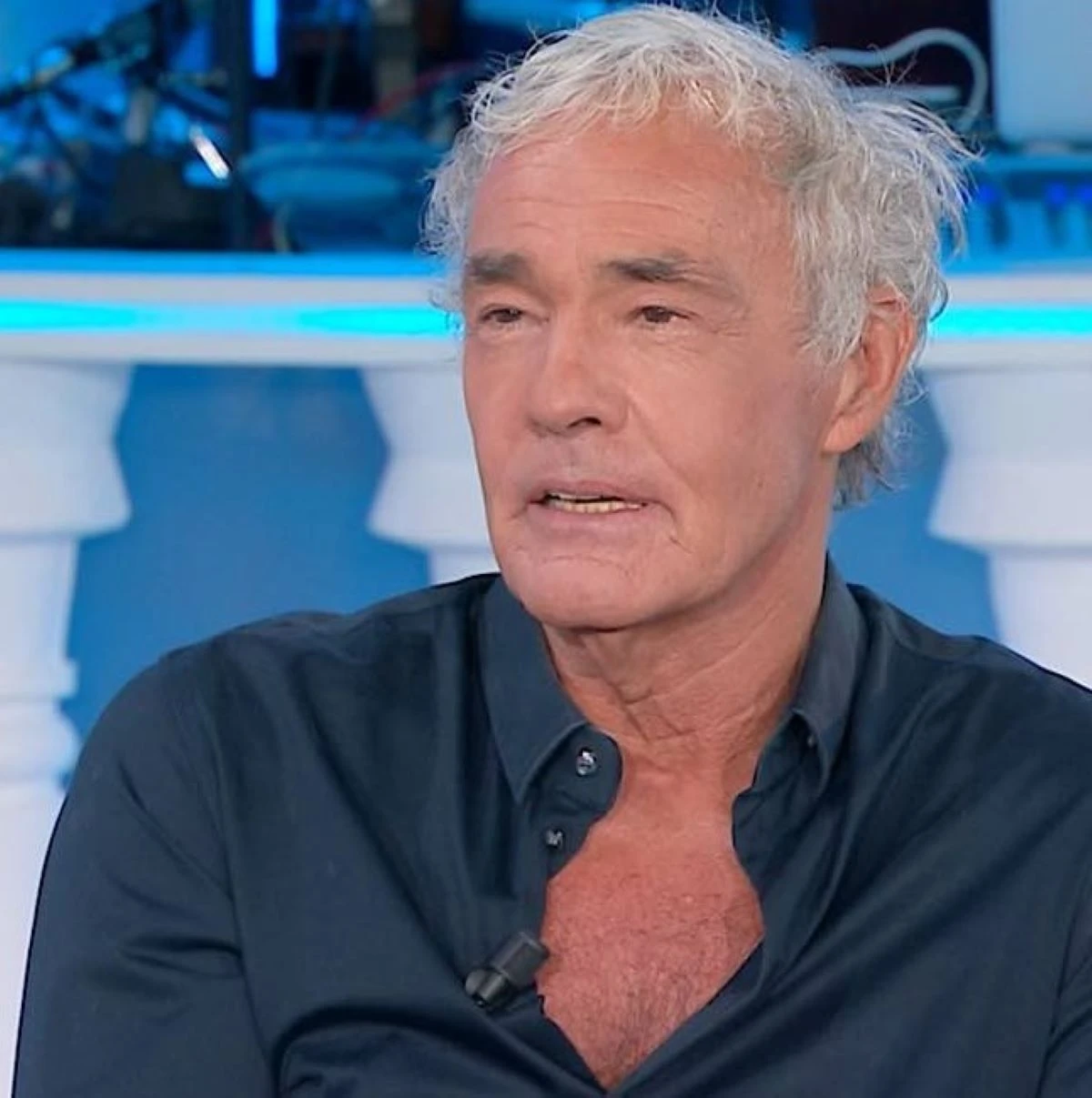 Massimo Giletti durante la trasmissione Lo Stato delle Cose