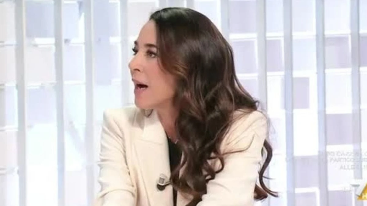 Licia Ronzulli durante il talk show in cui commenta le elezioni a New York