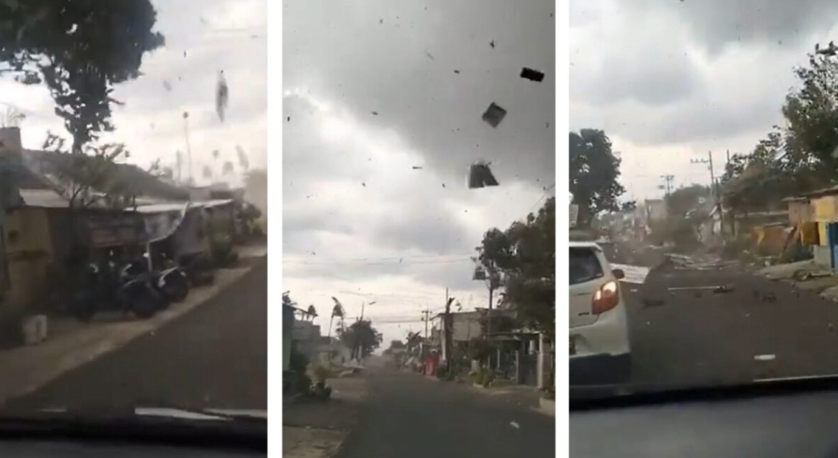 tromba d8217aria si abbatte sul paese panico e paura video da Tvzap.it tromba d8217aria si abbatte sul paese panico e paura video