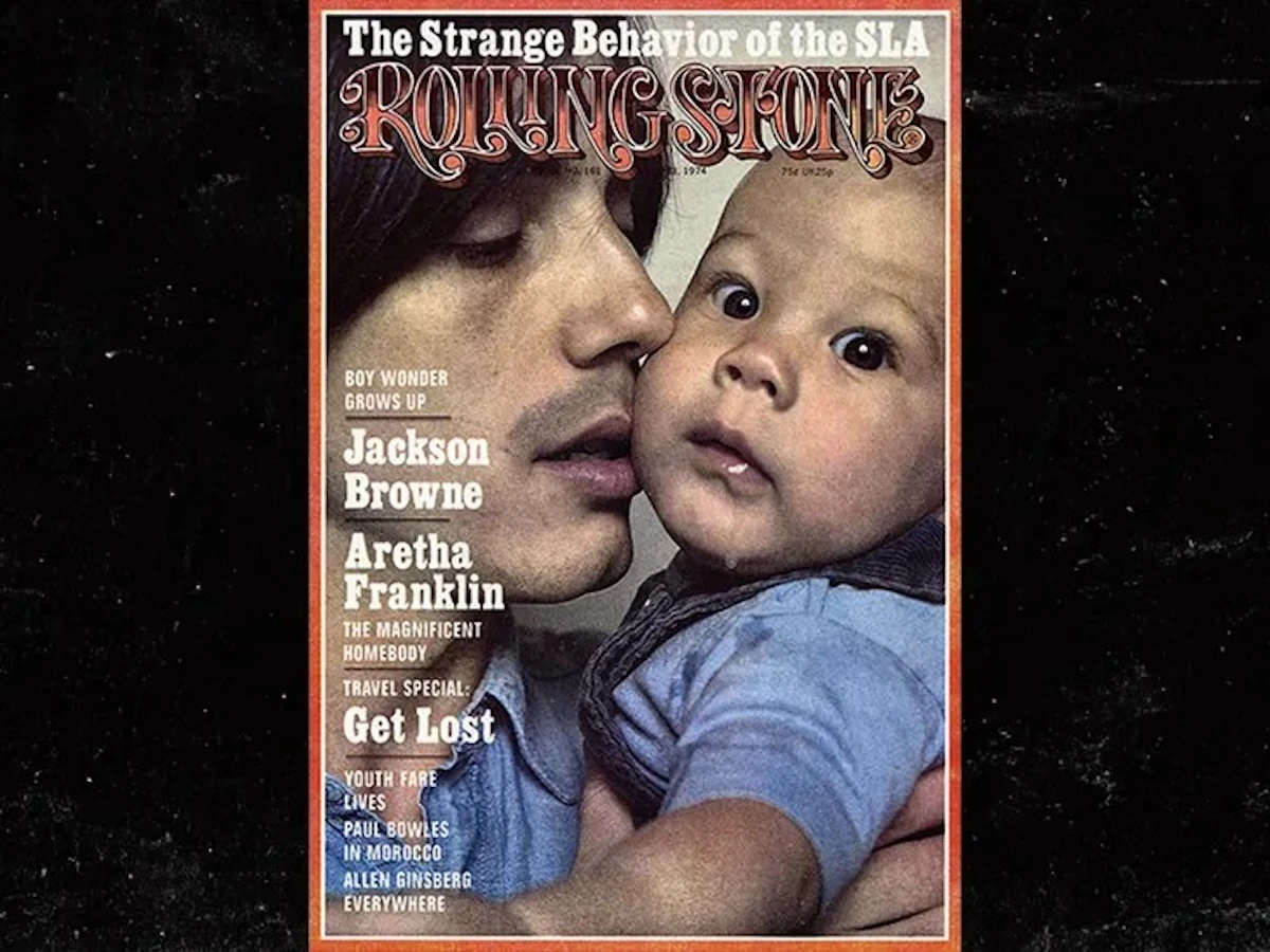 Jackson Browne e il figlio Ethan in una foto d'archivio