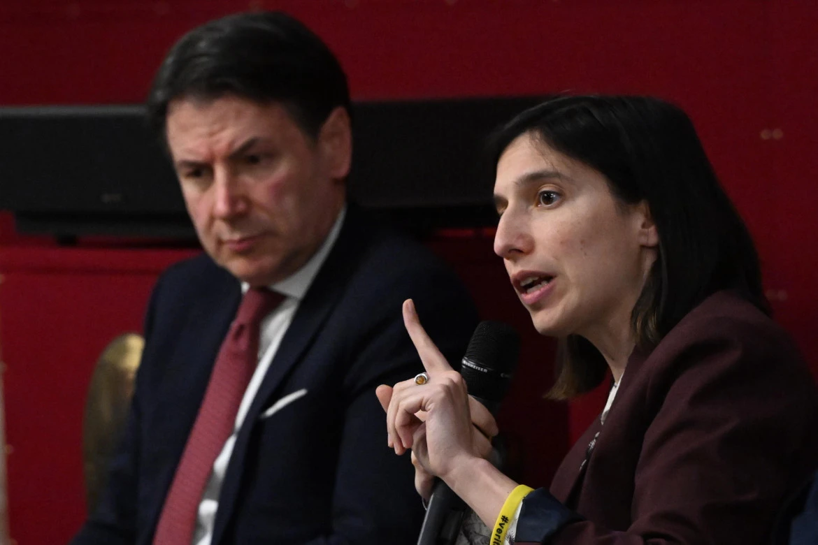 Elly Schlein e Giuseppe Conte: crescita nei sondaggi