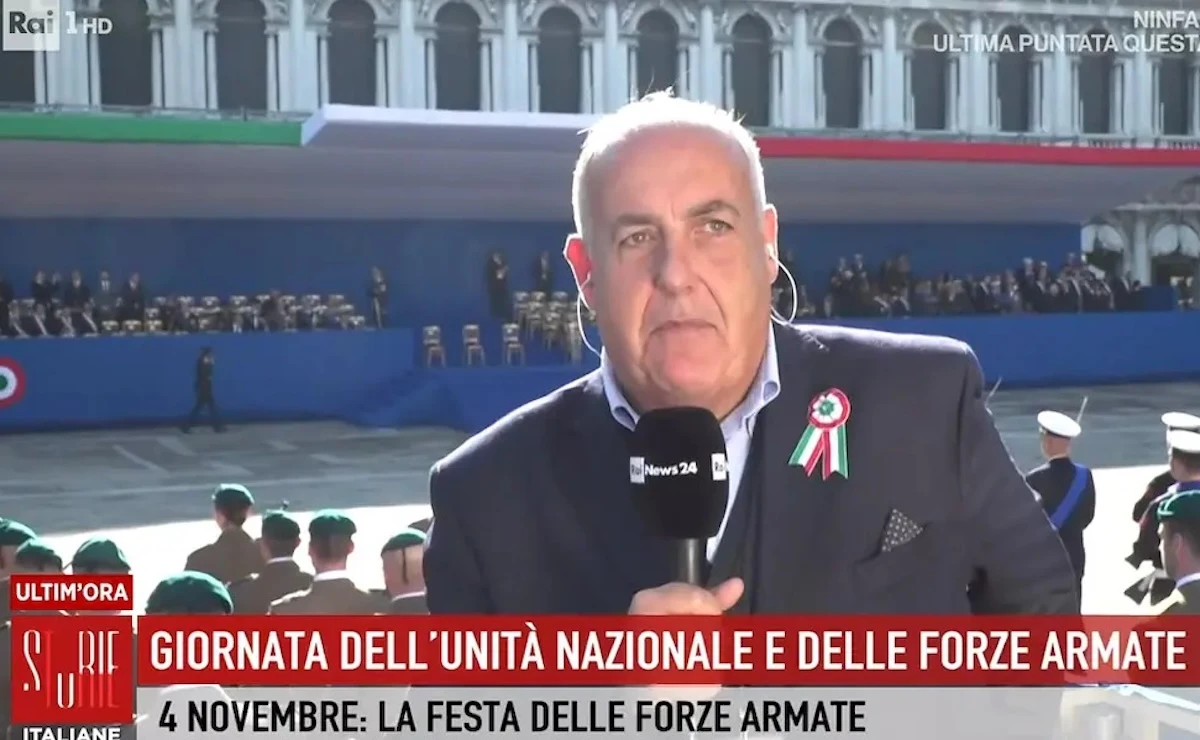 Studio di Storie Italiane durante la chiusura anticipata