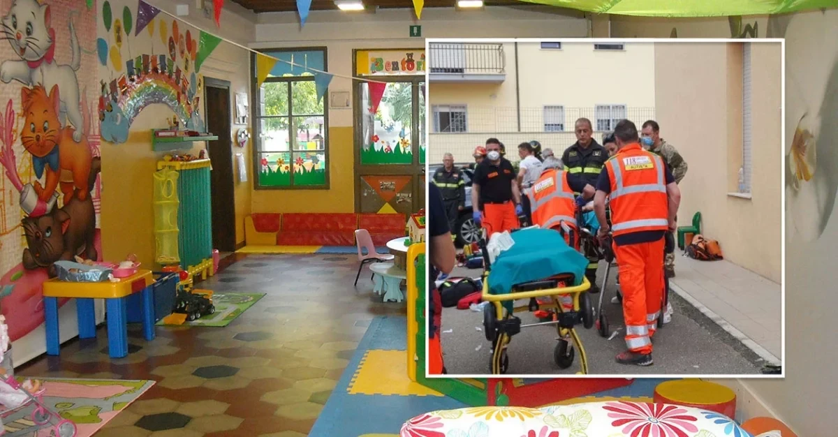 Giardino dell'asilo di Soci, luogo della tragedia