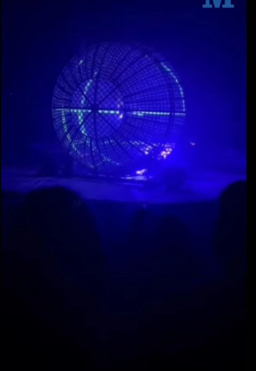 Dettaglio della struttura del globo della morte dopo l’incidente mortale