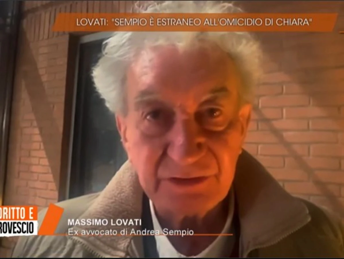 Un momento della discussione in studio su Garlasco