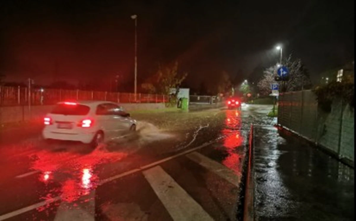 Vie e strade allagate a Palmanova e dintorni