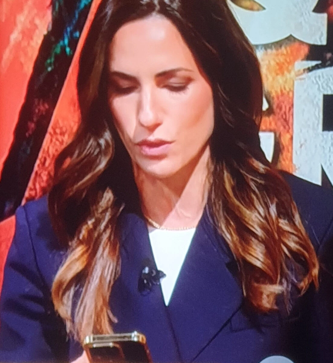 Andrea Sempio in collegamento durante la diretta tv