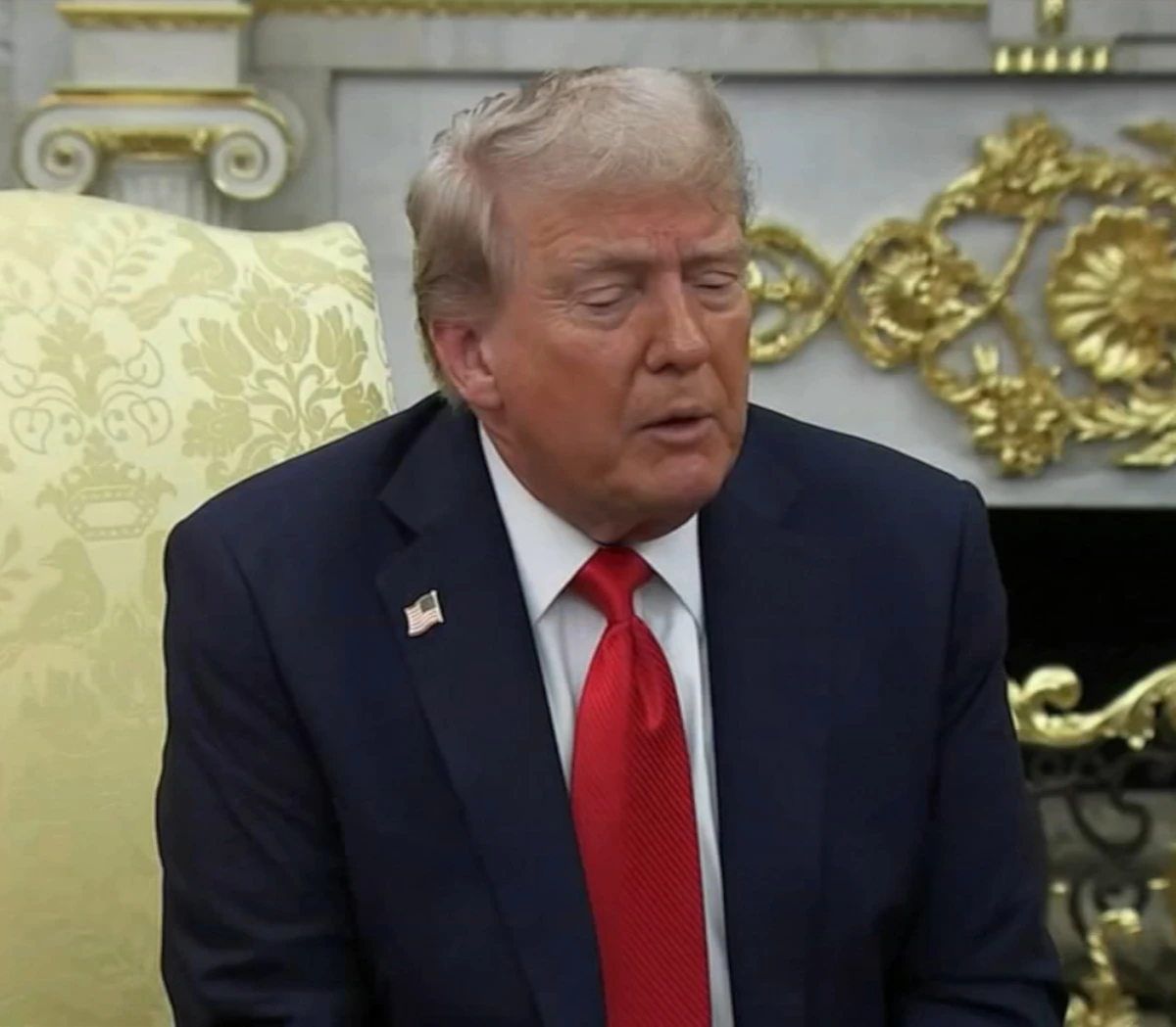 Donald Trump durante un evento pubblico