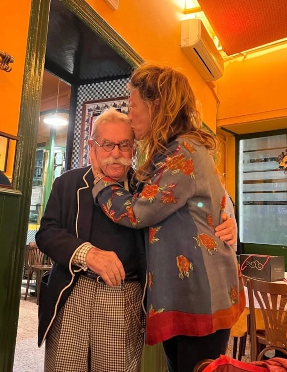 Carolina Rosi durante un evento teatrale