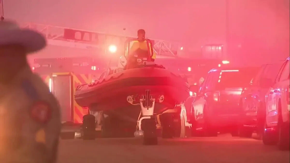 Aereo sanitario precipitato nella baia vicino a Galveston, Texas