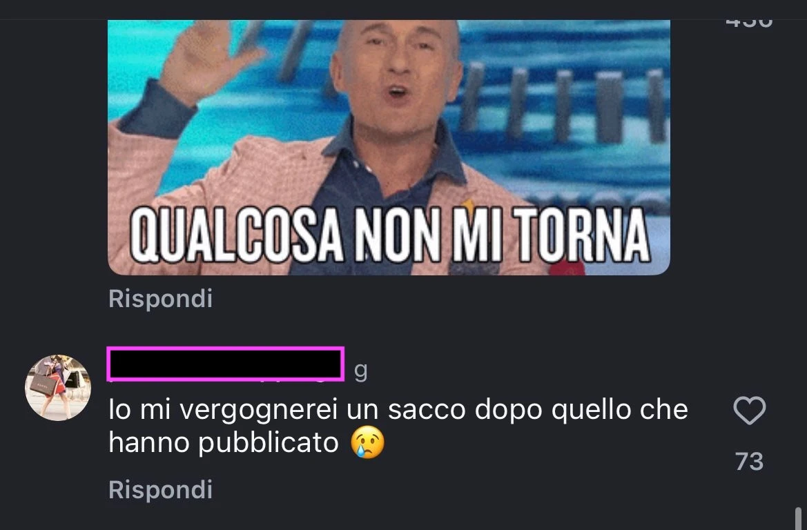 Scatto social di Giulia Salemi