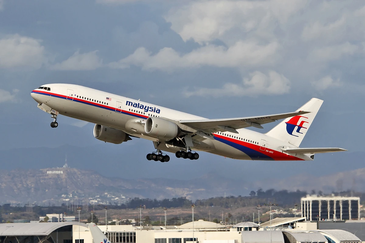 Immagine d'archivio del Boeing 777 Malaysia Airlines MH370