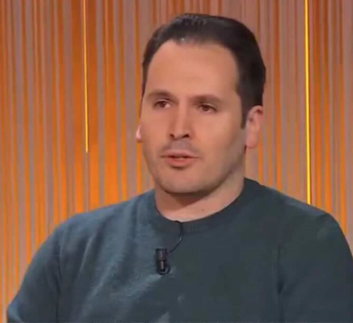 Andrea Sempio, immagine in studio Mattino Cinque