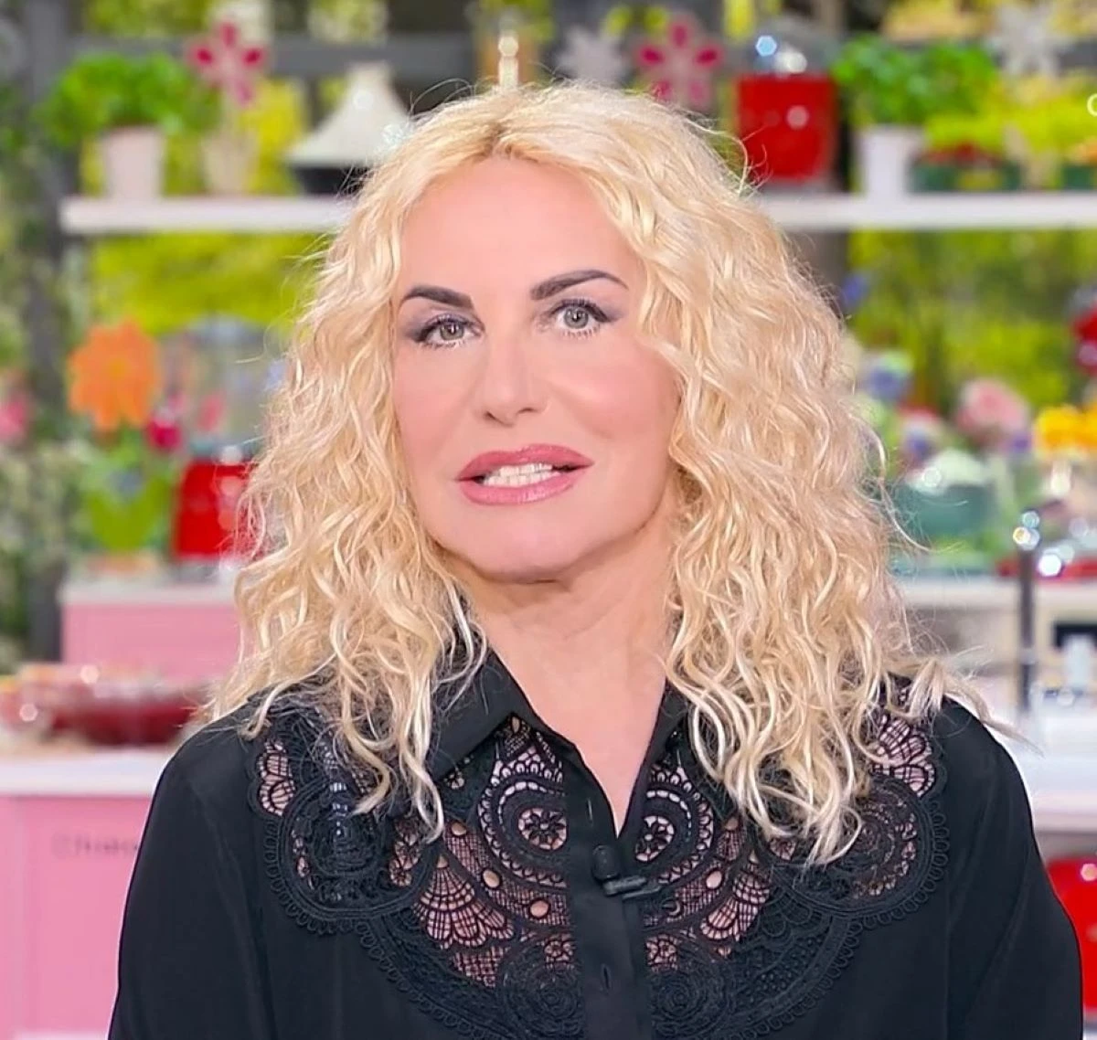 Antonella Clerici con la figlia Maelle sorridente