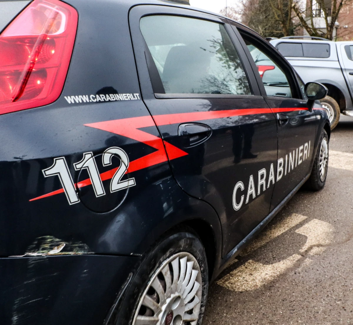 Intervento dei carabinieri sul luogo della tragedia