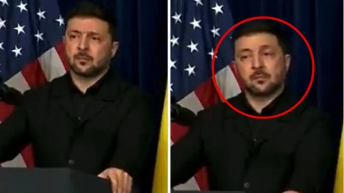 Donald Trump e Volodymyr Zelensky durante la conferenza stampa