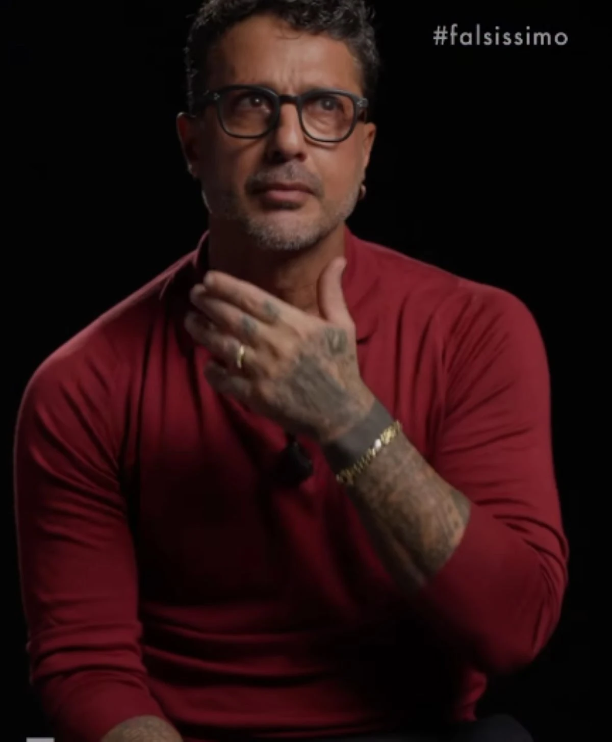 Fabrizio Corona durante l'inchiesta su Alfonso Signorini