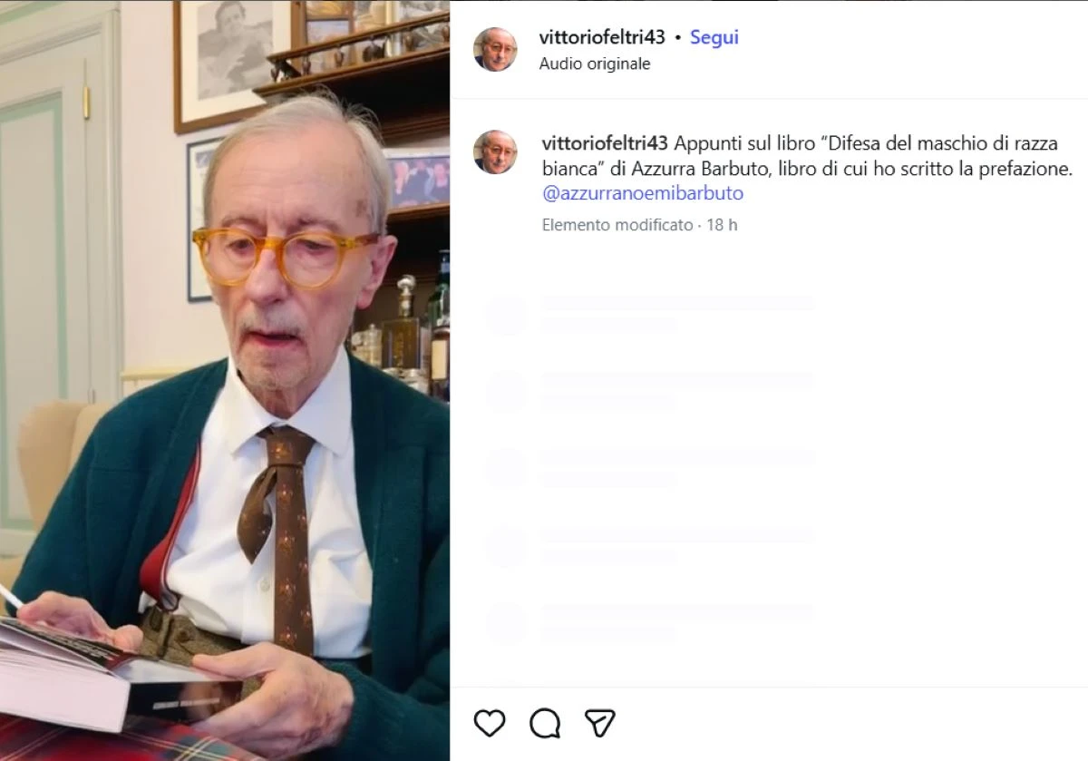 Vittorio Feltri in un recente scatto che evidenzia il dimagrimento e un aspetto più affaticato