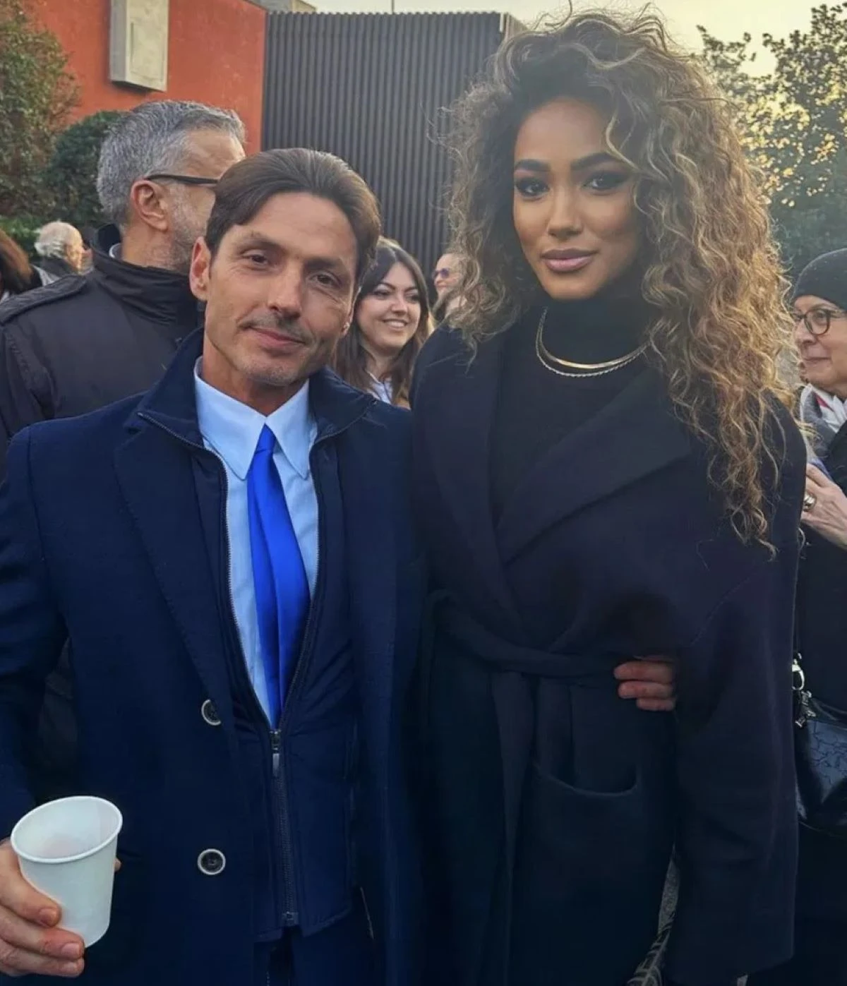 Samira Lui e Pier Silvio Berlusconi a un evento Mediaset