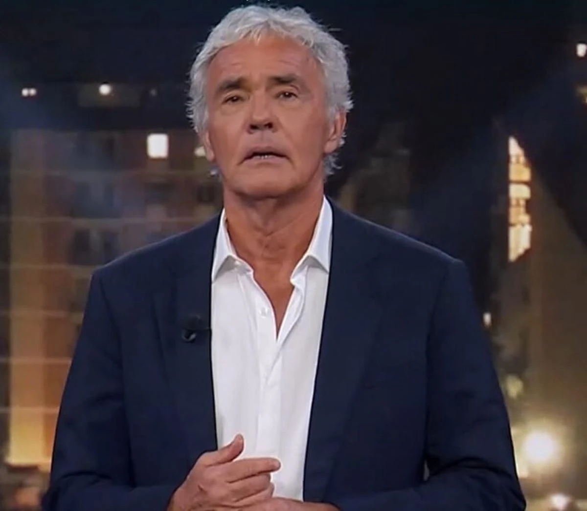 Massimo Giletti durante la puntata di Lo Stato delle Cose