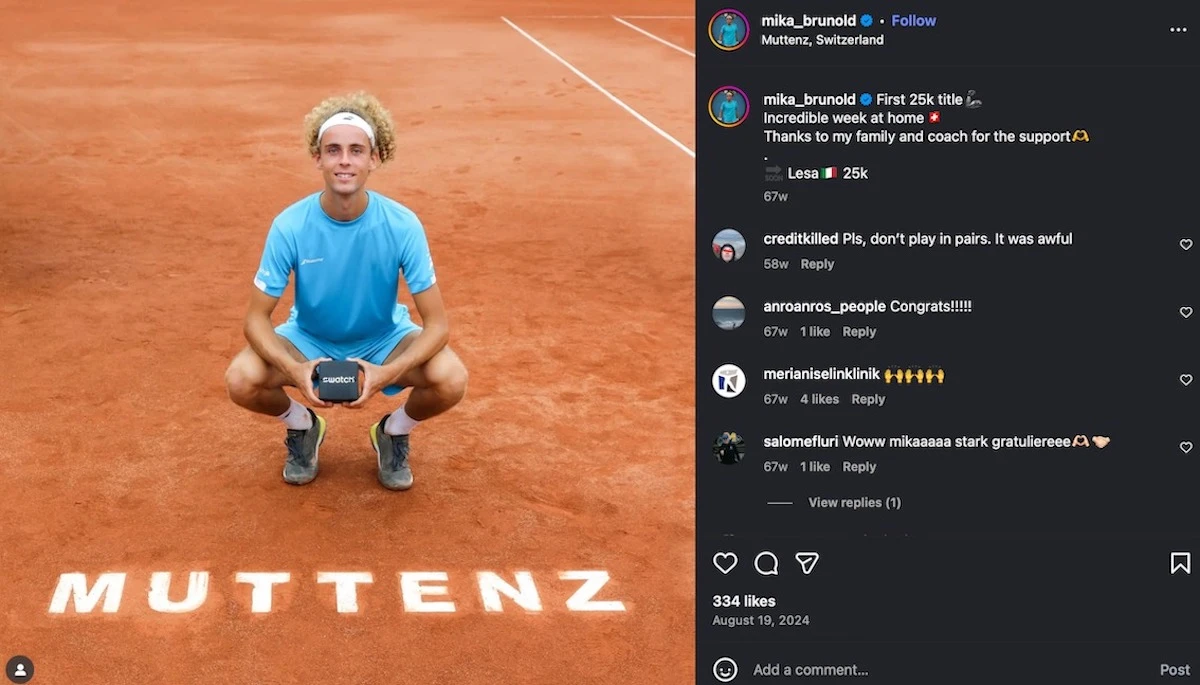 Un altro scatto di Mika Brunold, simbolo di coraggio e inclusività