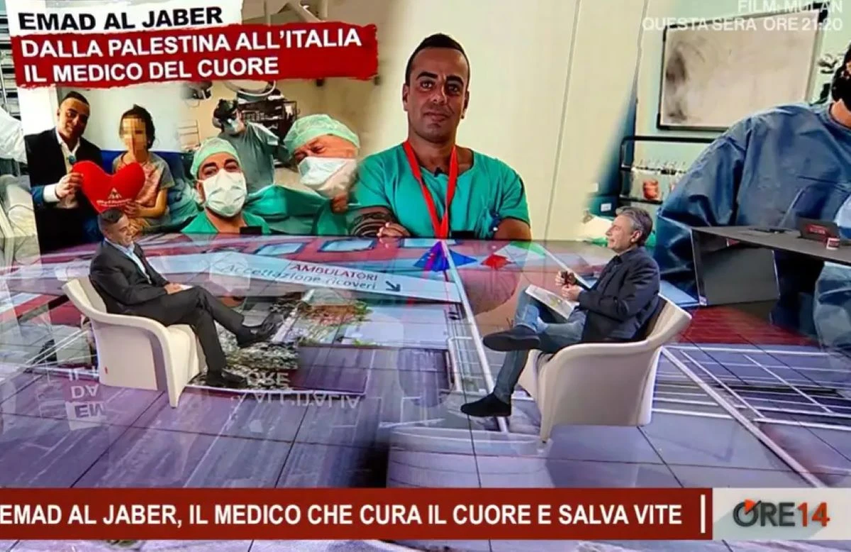Lo studio del programma Ore 14 su Rai 2