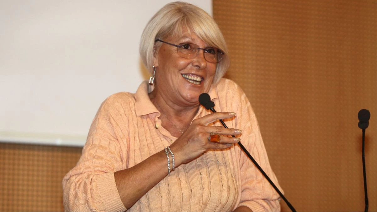 Mabel Bocchi durante una partita con il Geas