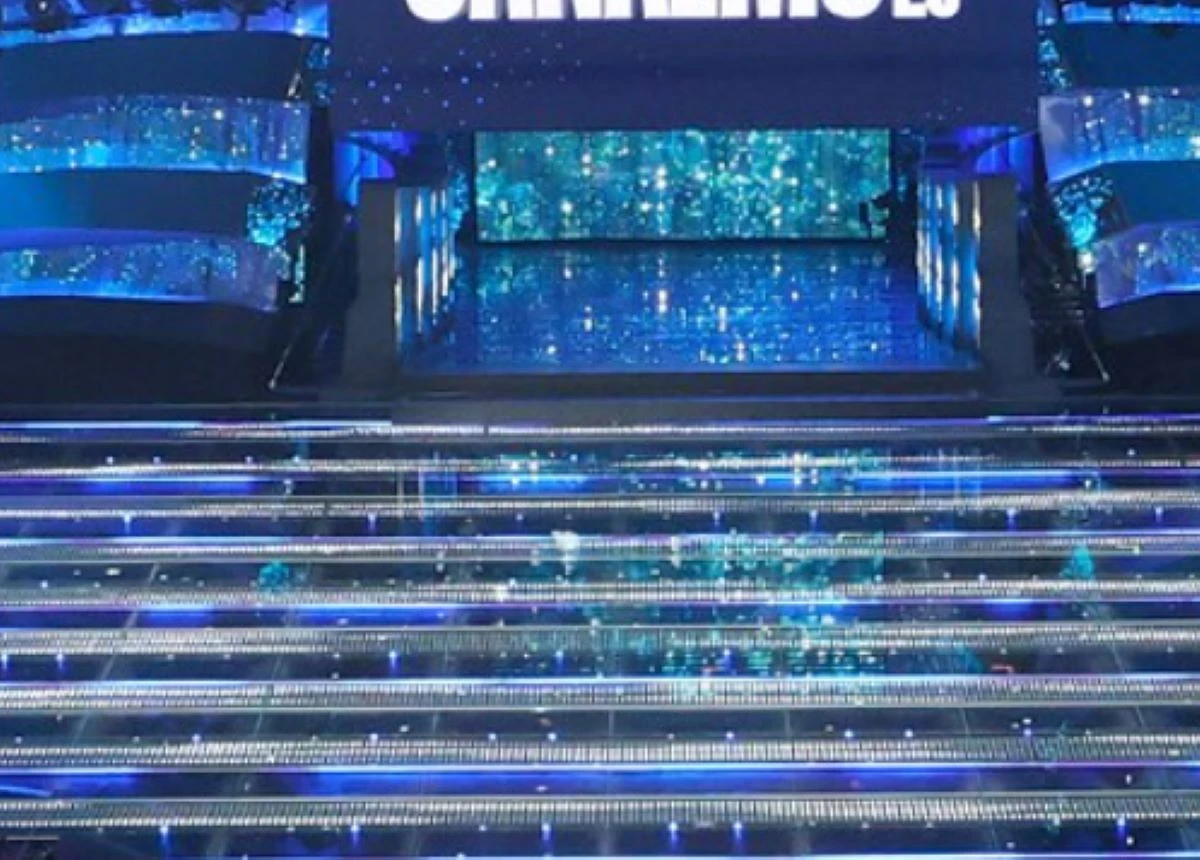 Veduta scenografica del Festival di Sanremo 2026