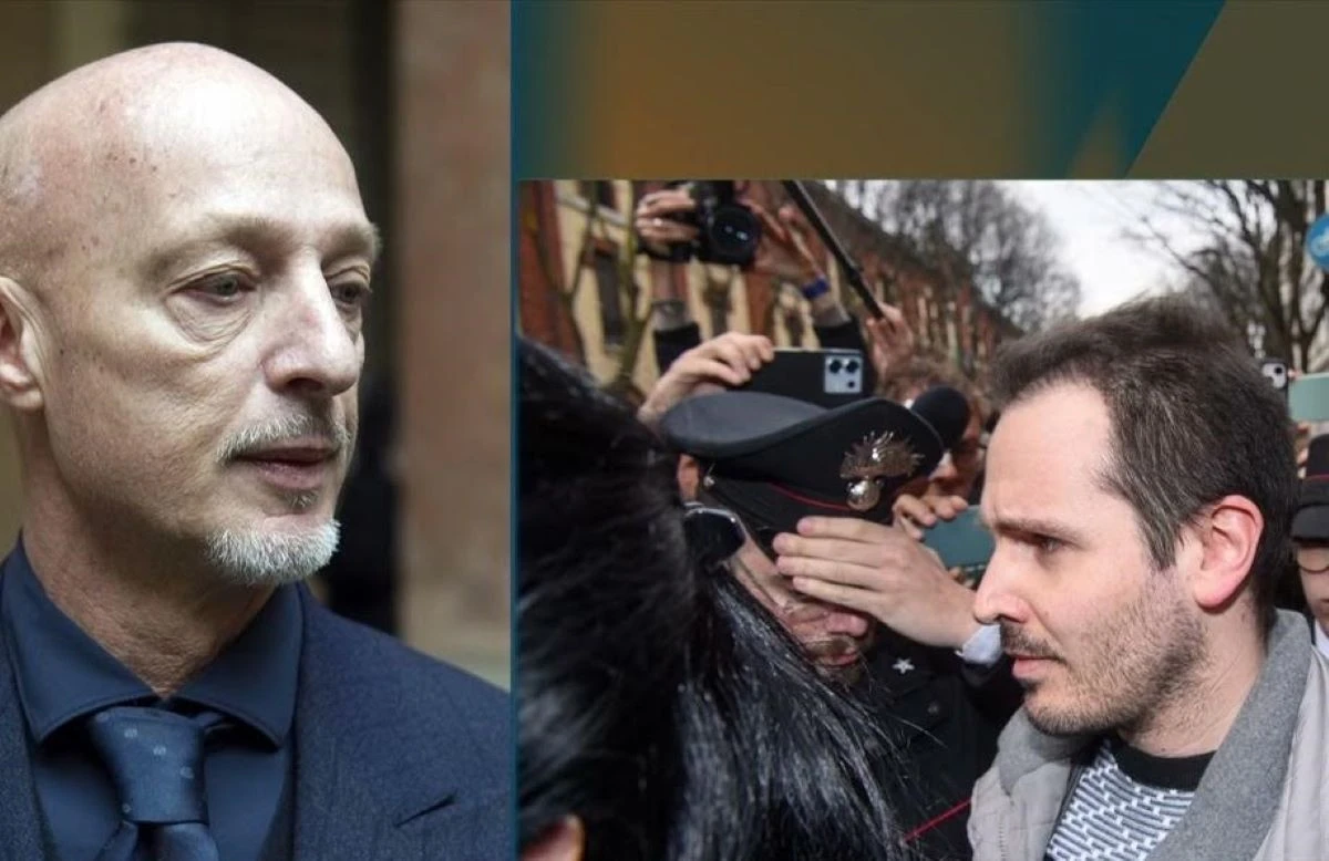 Andrea Sempio e il suo avvocato a confronto