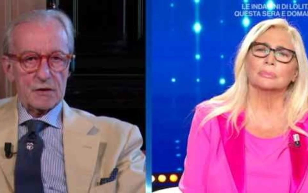 Vittorio Feltri ospite di Mara Venier durante la trasmissione Domenica In