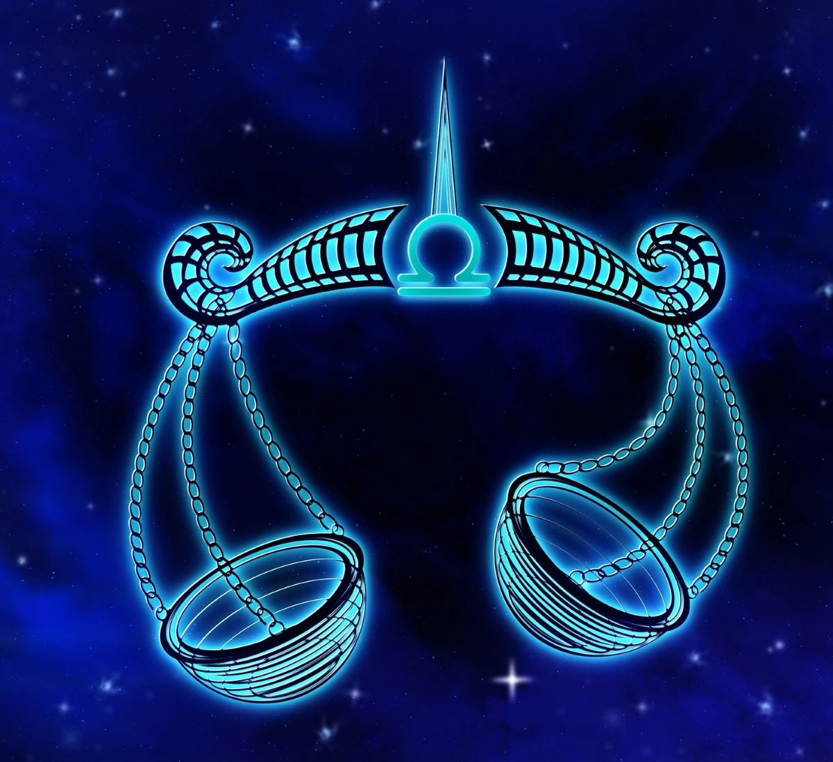 Illustrazione del segno zodiacale della Bilancia